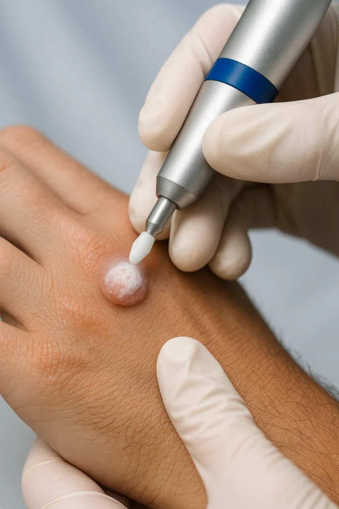 example of wart removal Chipping Norton using cryopen